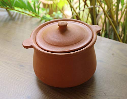 Village Decor Indian Earthen Clay Cooking Bowl