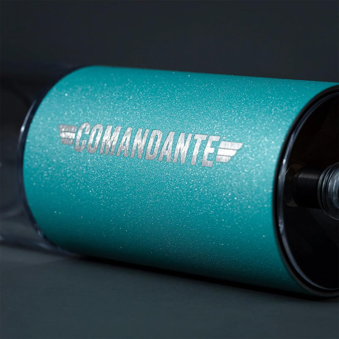 Comandante Kaffeemühle C40 MK4 Nitro Blade, Alpine Lagoon, Silber, Braun, C40-MK4NB-AL
