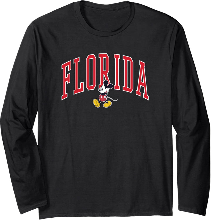 Disney Mickey Mouse Florida Red Langarmshirt