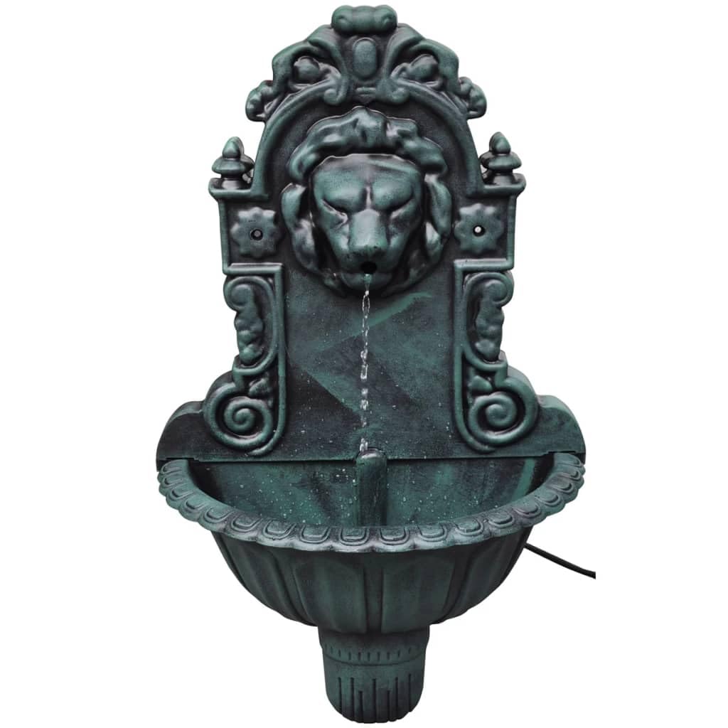 Springbrunnen Wand Brunnen Löwenkopf Wasserspeier Waschbecken Antik Nostalgie