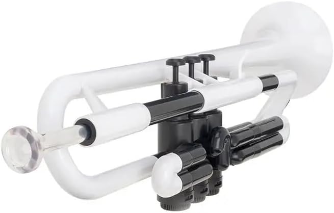 pTrumpet 700631 Trompete mit Tasche und Mundstück weiss, weiss