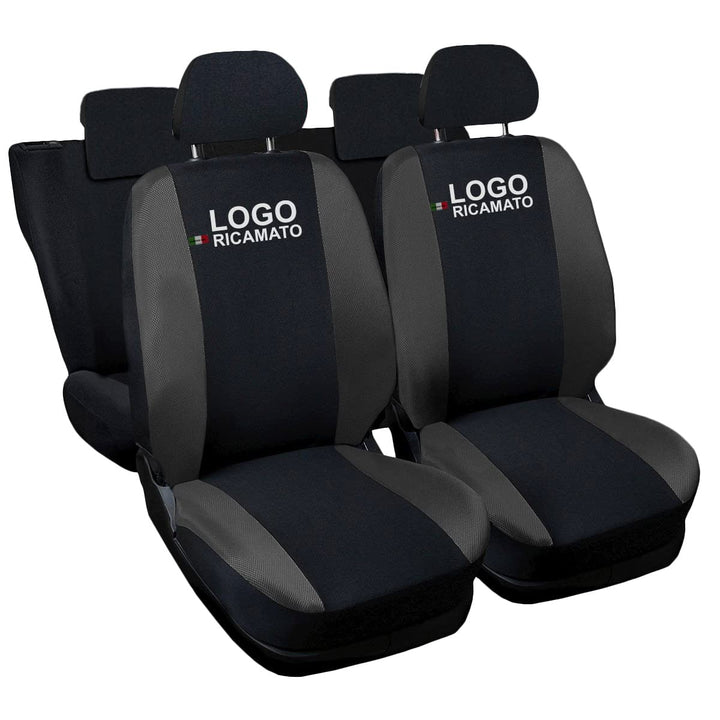 Lupex Shop Qashqai_N.Gs Qashqai zweifarbige Sitzbezüge, Schwarz/Dunkelgrau