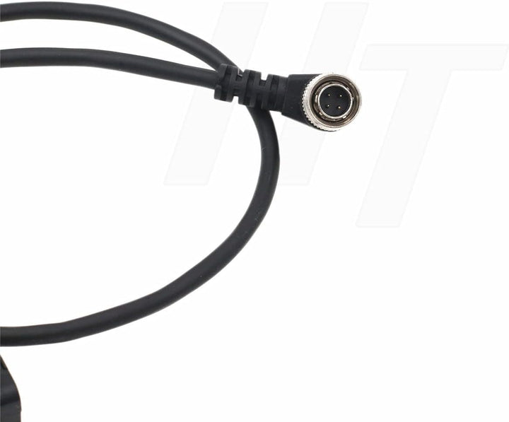 Abgewinkeltes Hirose 4-Pin auf DC Stromkabel für Zaxcom Zoom F4 F8 Recorder Soundgeräte 664