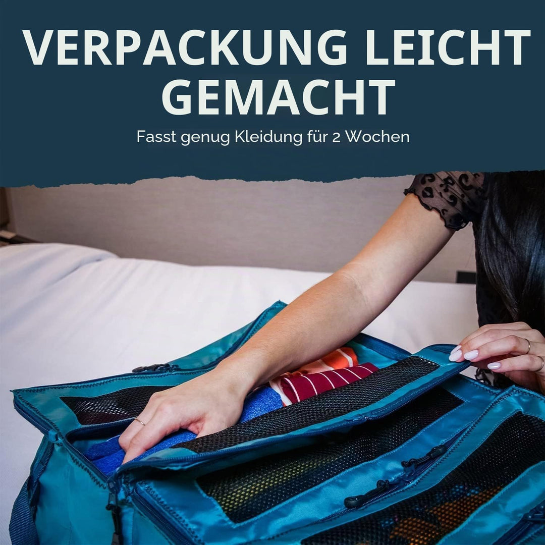 Pack Gear Koffer-Organizer, packen Sie mehr in Ihr grosses Gepäck oder Handgepäck, sofort auspacken,