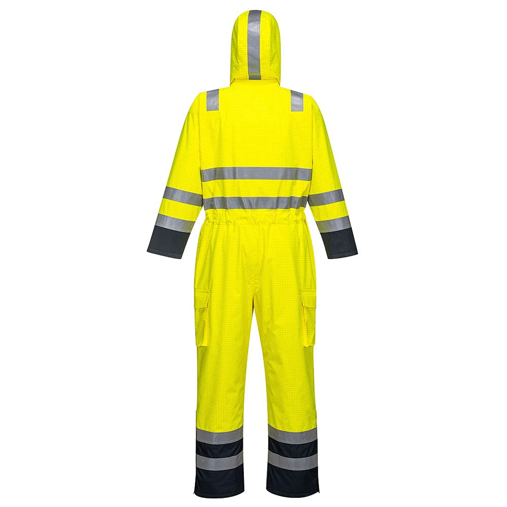 Portwest Tuta Bizflame Rain multinorma Hi-Vis S Gelb / marineblau, S Gelb / marineblau