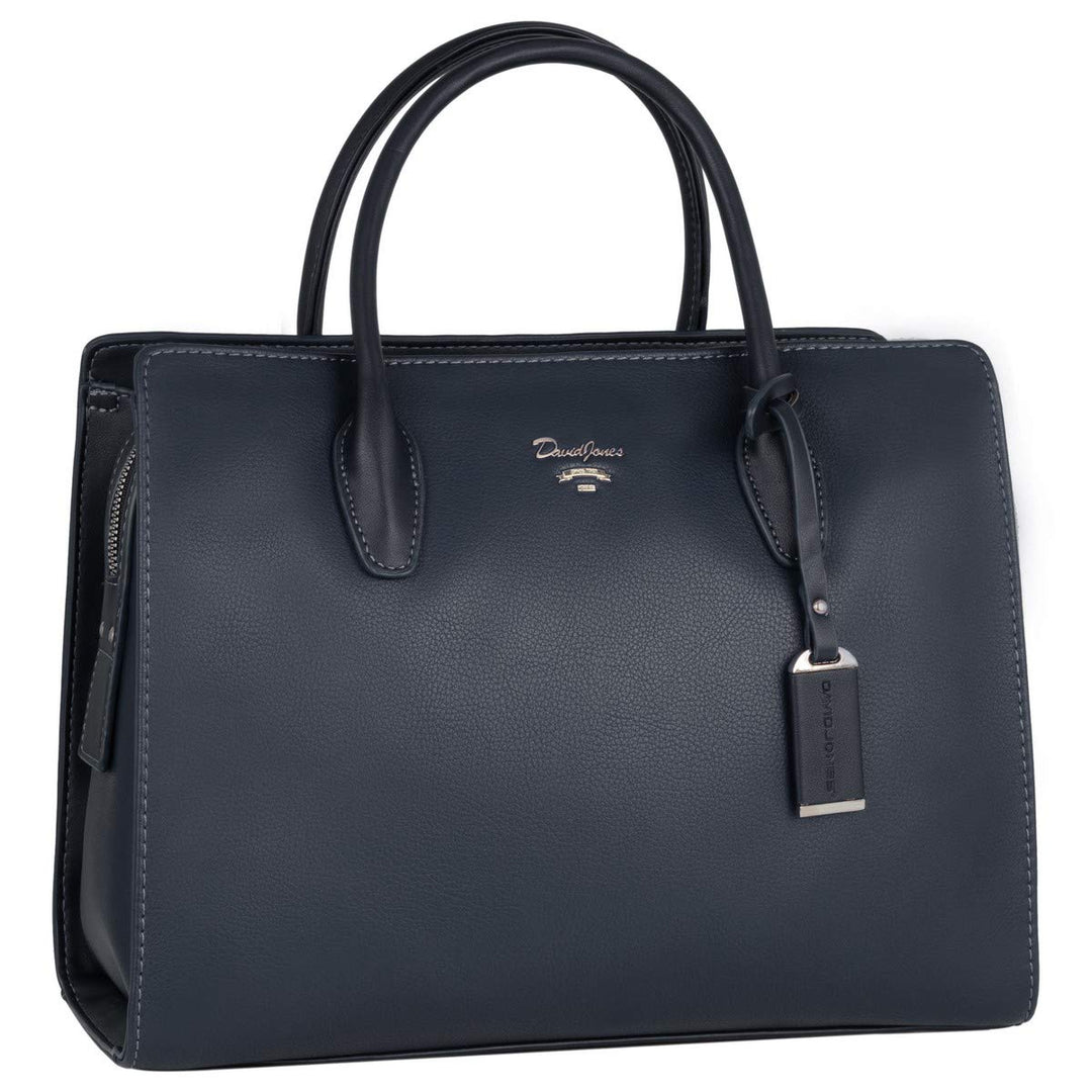 David Jones - Damen Grosse Handtasche Henkeltasche - Tote Shopper PU Leder - Schultertasche Viele Fä