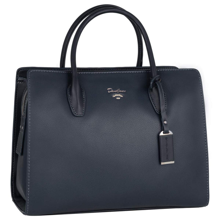 David Jones - Damen Grosse Handtasche Henkeltasche - Tote Shopper PU Leder - Schultertasche Viele Fä