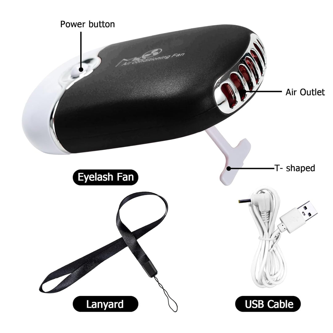 Wimpernverlängerungsreiniger Lash Mousse Wimpern-Shampoo für Wimpernverlängerungen, USB-Mini-Ventila