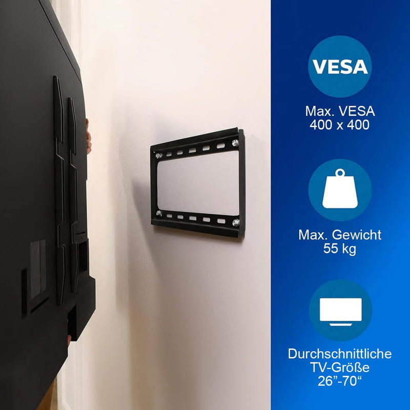 Philips SQM5226/00 - Universal TV Wandhalterung - für TV von 26" bis zu 70" - LCD, OLED, QLED, LED P