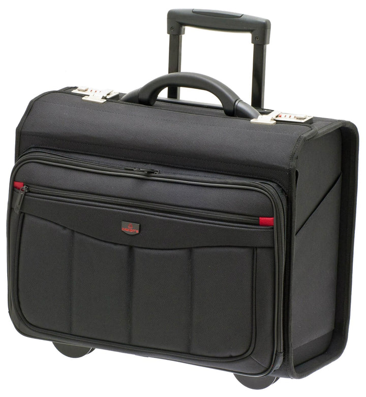 Aktenkoffer Pilotenkoffer Laptop Trolley Schwarz 47 cm Davidts