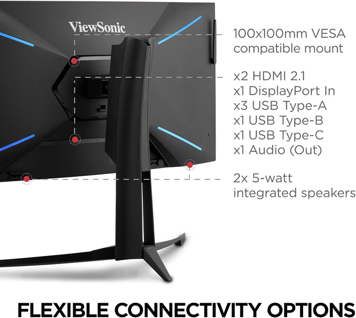 Viewsonic XG341C-2K 86,4 cm (34 Zoll) Curved Gaming Monitor (UWQHD, Quantum Dot, 1ms, 200 Hz, FreeSy