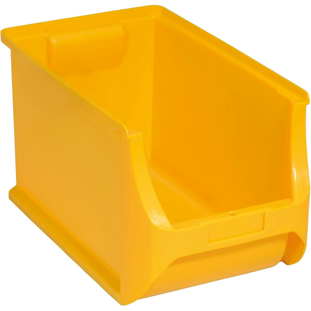 Allit 456282 ProfiPlus Box 4H, gelb Stapelsichtbox, PP TÜV/GS, V: 9,8 L,Lagersichtbox, Sichtbox, Lag