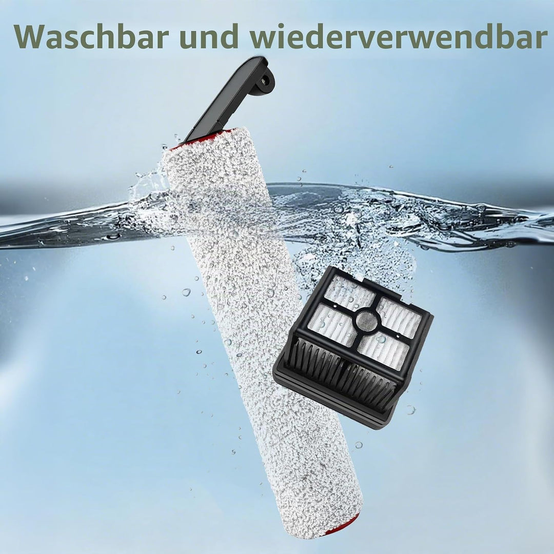 PeakLife Bürstenrolle + Filter Zubehör Nur für Dreame H12 Pro, H12 Dual, 3 Bürstenrolle, 3 Filter, 1