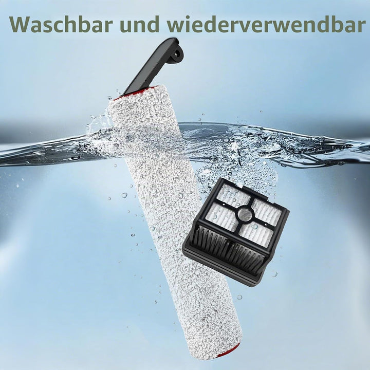 PeakLife Bürstenrolle + Filter Zubehör Nur für Dreame H12 Pro, H12 Dual, 3 Bürstenrolle, 3 Filter, 1