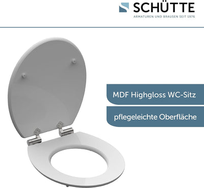 SCHÜTTE 80522 WC-Sitz BALANCE, MDF, High Gloss, mit Absenkautomatik, Motiv Balance_2, Balance_2