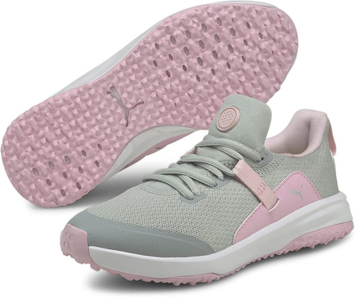 PUMA Jungen Fusion Evo Jr. Golfschuh 35.5 EU High Rise Pink Lady, 35.5 EU High Rise Pink Lady