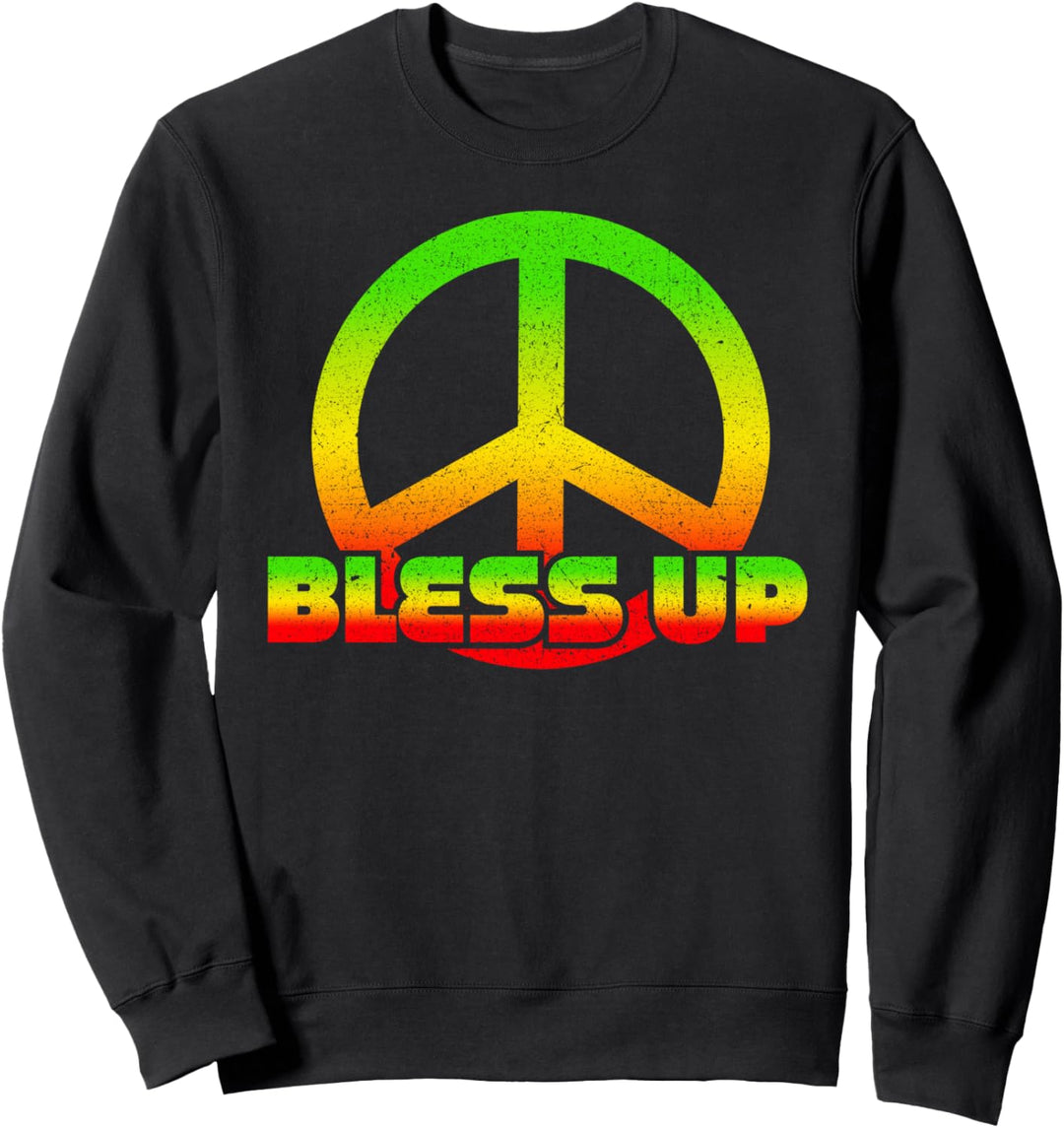 Segen Sie sich Frieden Reggae Rasta Sweatshirt