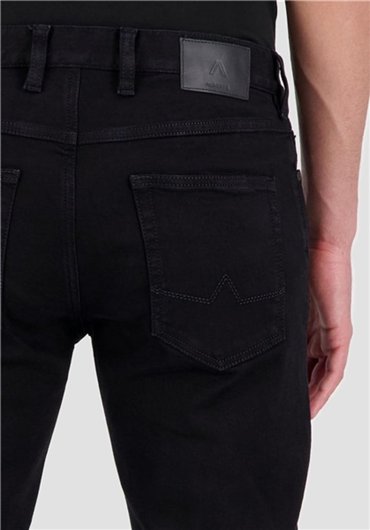 ALBERTO Regular Slim Fit Jeans Used 5 Pocket schwarz Grösse W31 L34