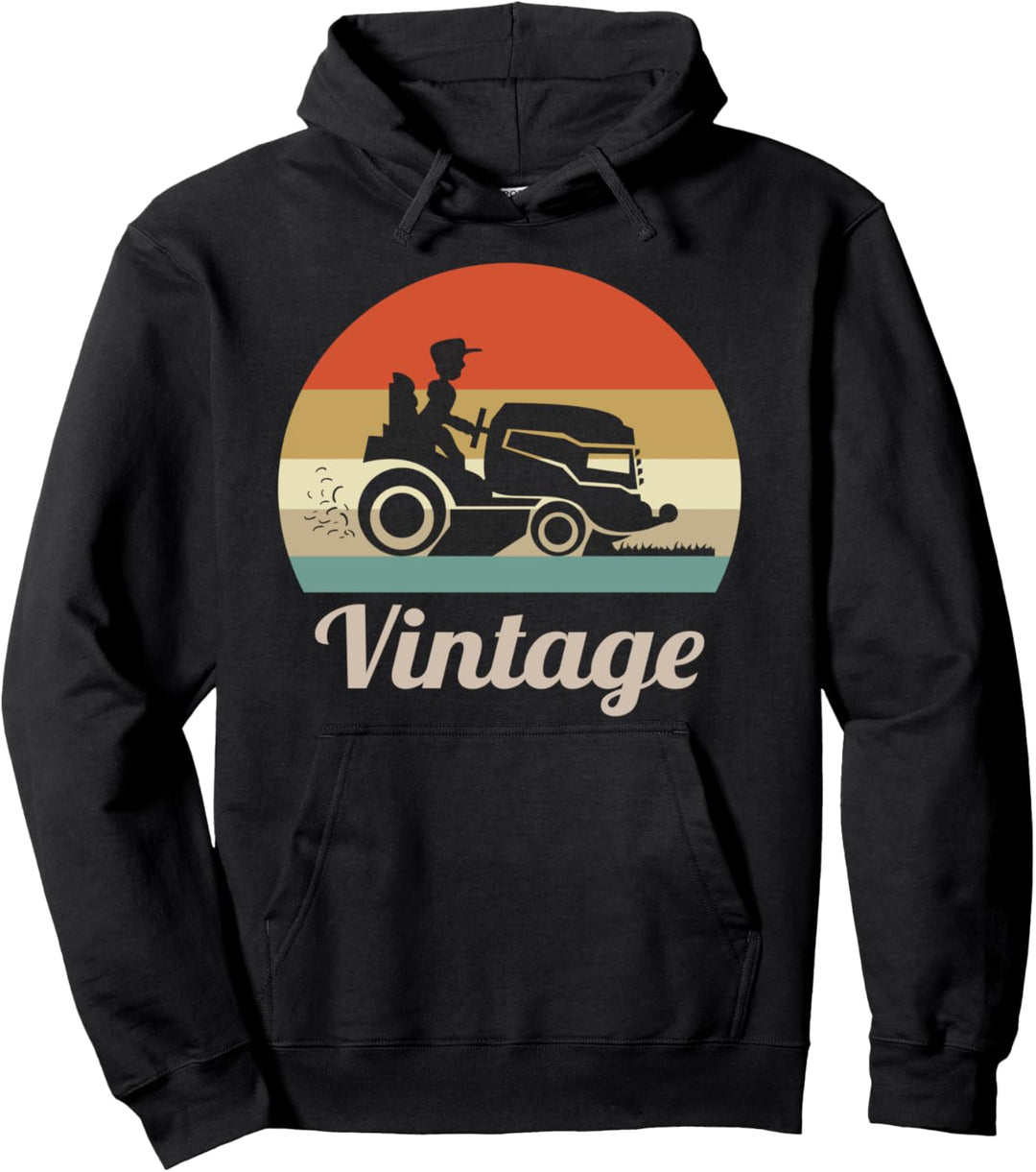 Rasenmäher Rasenmähen Gärtner Garten Rasentraktor Vintage Pullover Hoodie