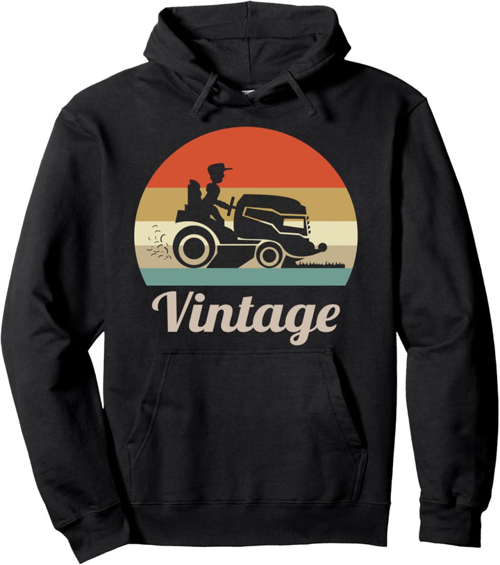 Rasenmäher Rasenmähen Gärtner Garten Rasentraktor Vintage Pullover Hoodie