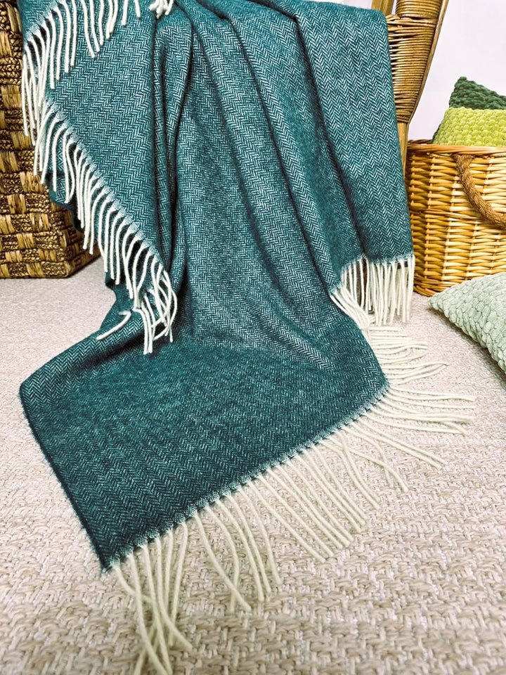 Wolldecke 100% Schurwolle Wohndecke in versch. Farben 140 x 200 cm Tagesdecke Schurwolldecke Woll-Pl