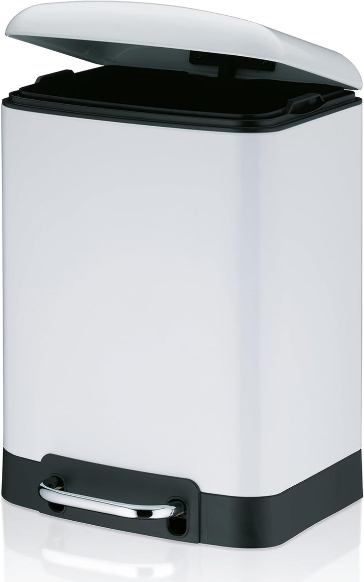 kela 22996 Kosmetikeimer, Edelstahl, Weiss, One Size, Weiss