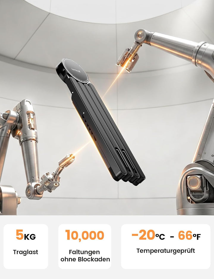 Lamicall Laptop Ständer, Laptopständer für Schreibtisch, Faltbar &amp; Tragbar | [SUPER Leicht &amp; Kompatk