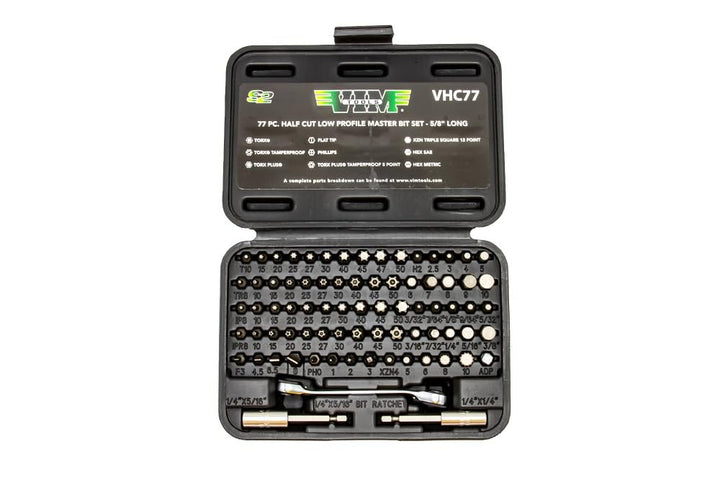 Vim Tools vhc77 'Satz' Half Cut Gedrungen Bit Set