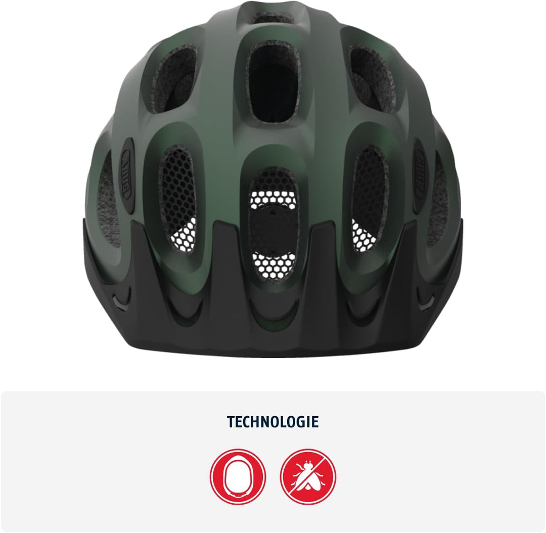ABUS Stadthelm Youn-I ACE - Fahrradhelm für den Alltag - mit integriertem LED-Rücklicht - für Damen