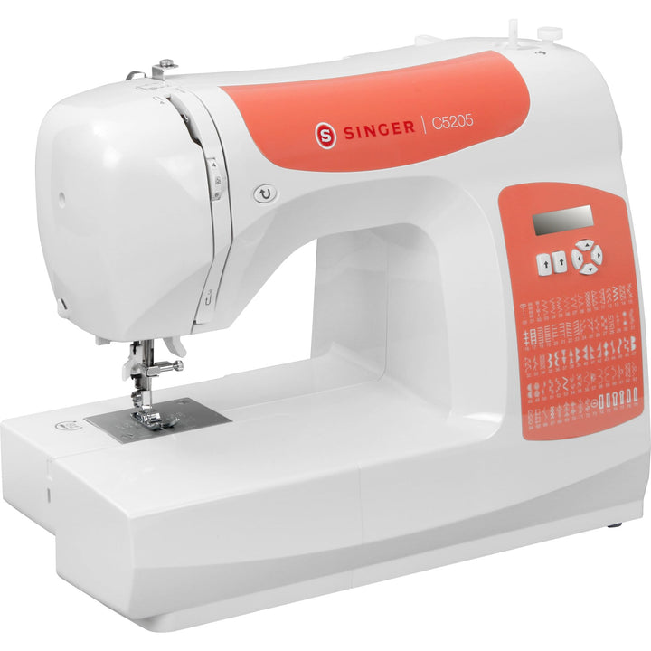 Singer C5205 Nähmaschine, weiss/orange