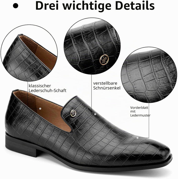 MEIJIANA Herren Mokassins Klassische Herren Anzug Schuhe Elegante Schuhe Leder Sommer Freizeitschuhe