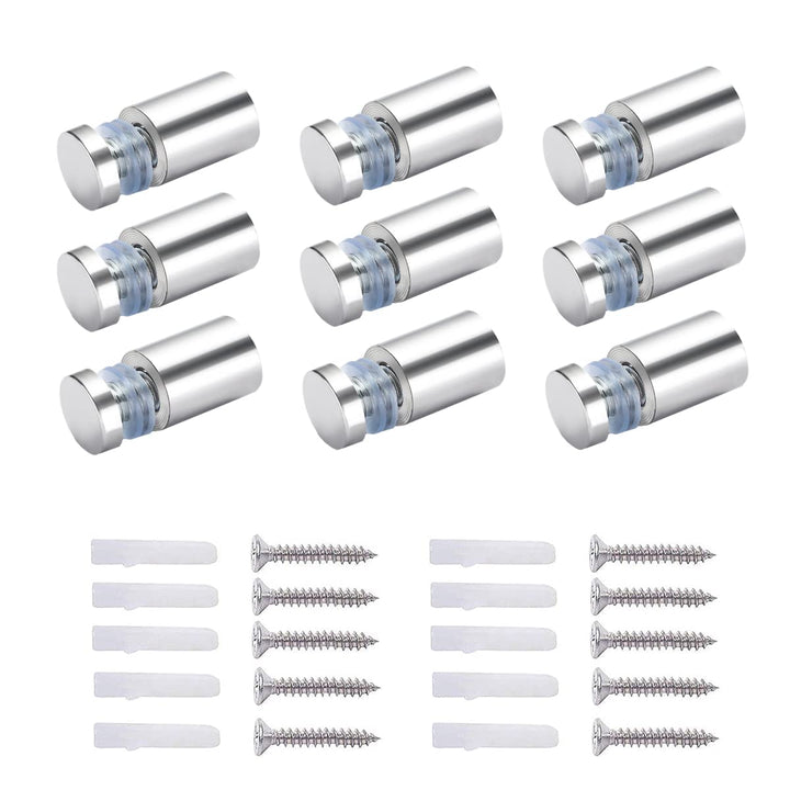 Qrity 40x Glas Abstandshalter Befestigungen Schilderhalter Abstandschrauben Werbung Schraube für Spi
