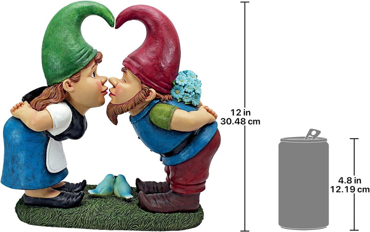 Design Toscano Küsschen, Liebesgartenzwerge Zeitgenössisch, Zeitgenössisch