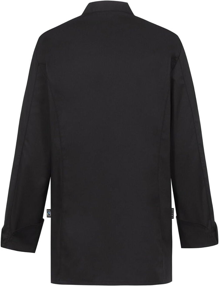Greiff Gastro Moda Cuisine Herren Premium-Kochjacke Regular-Fit L Schwarz, L Schwarz