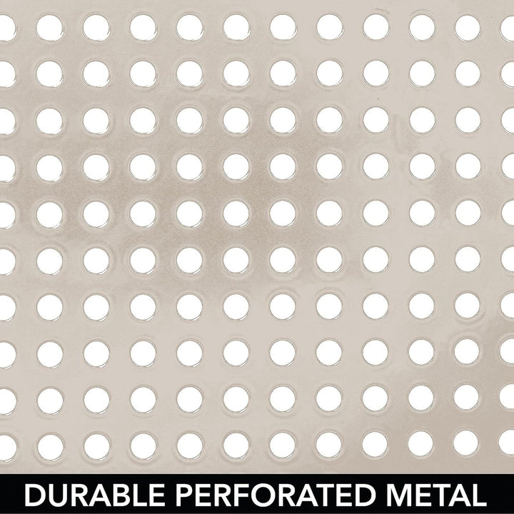 mDesign 4er-Set Regaleinsatz für Küchenschrank – praktische Geschirrablage aus Metall für mehr Abste