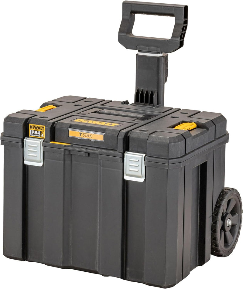 Dewalt Mobile T STAK Box DWST83347-1 (kippbarer Teleskopgriff, Schutzklasse IP54, robuste Schwerlast