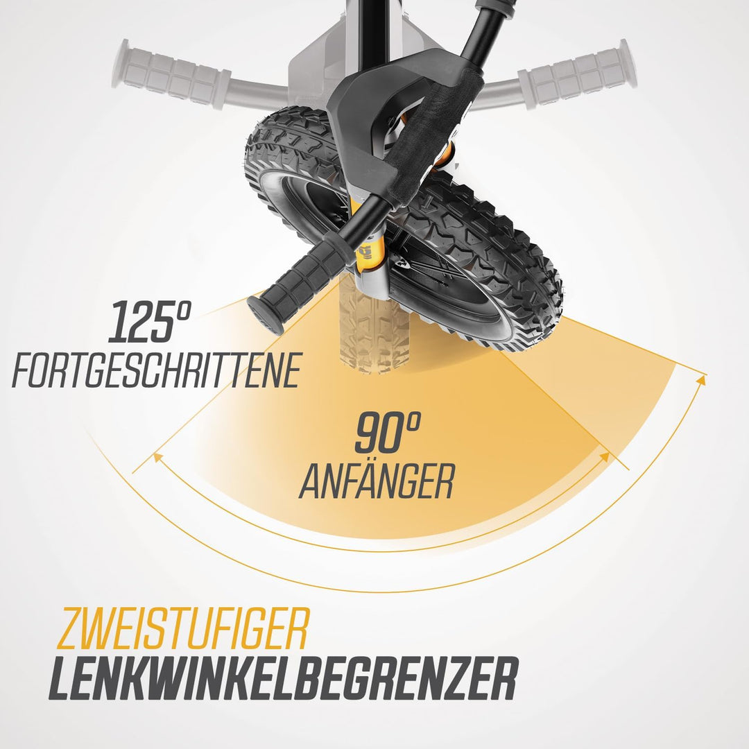 BERG Biky Cross Laufrad | ab 2 Jahren | 12 Zoll | Kinder Laufrad mit Handbremse | Luftreifen | Höhen