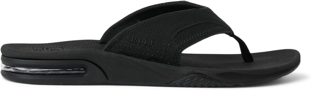 Reef Herren Fanning Zehentrenner 36 EU Schwarz All Black Alb, 36 EU Schwarz All Black Alb