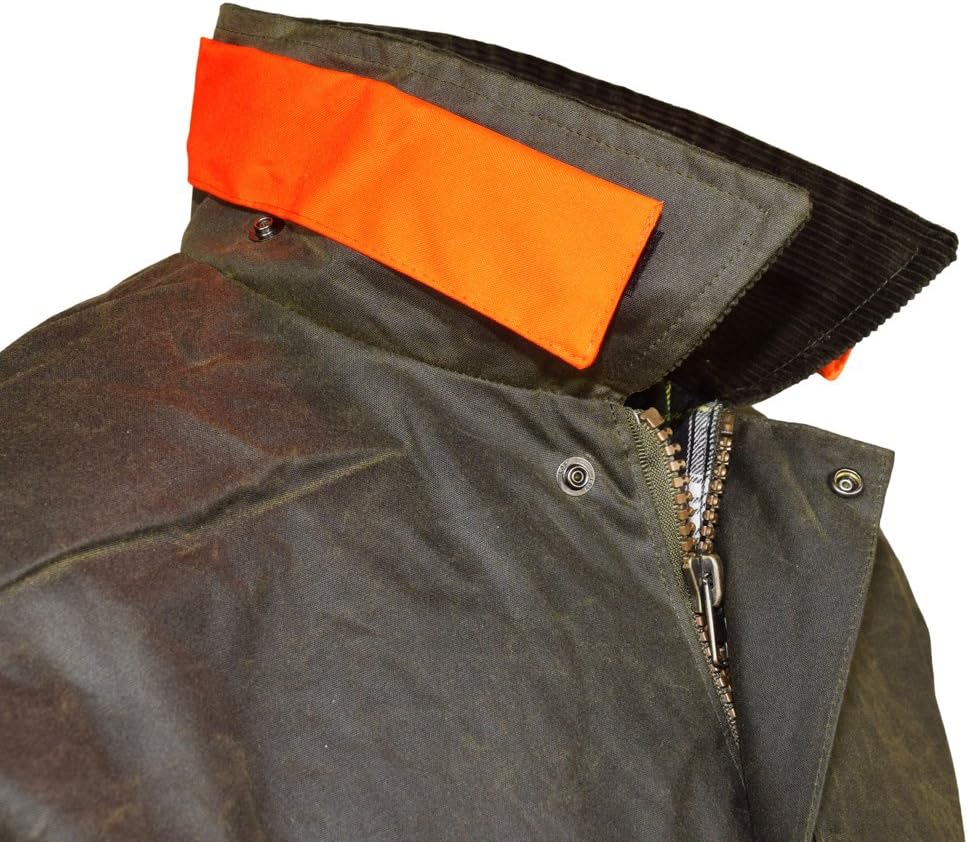 Wachsjacke New England Jager | Robuste Wind- und wasserdichte Regenjacke | Für Jäger mit Hasentasche