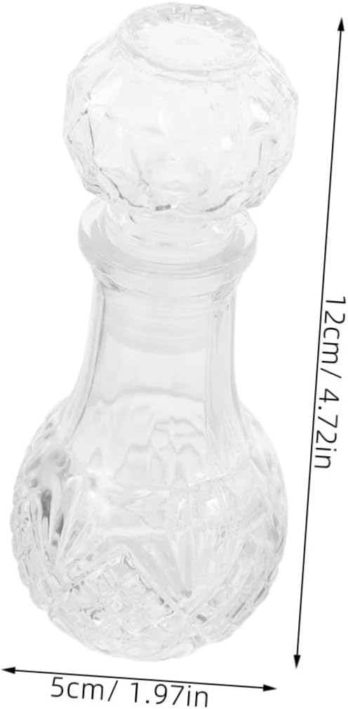 Luxshiny 6 Stück Klarglas Weindekanter 50 Ml Handgefertigt mit Aromabelüfter Transparente Whisky und