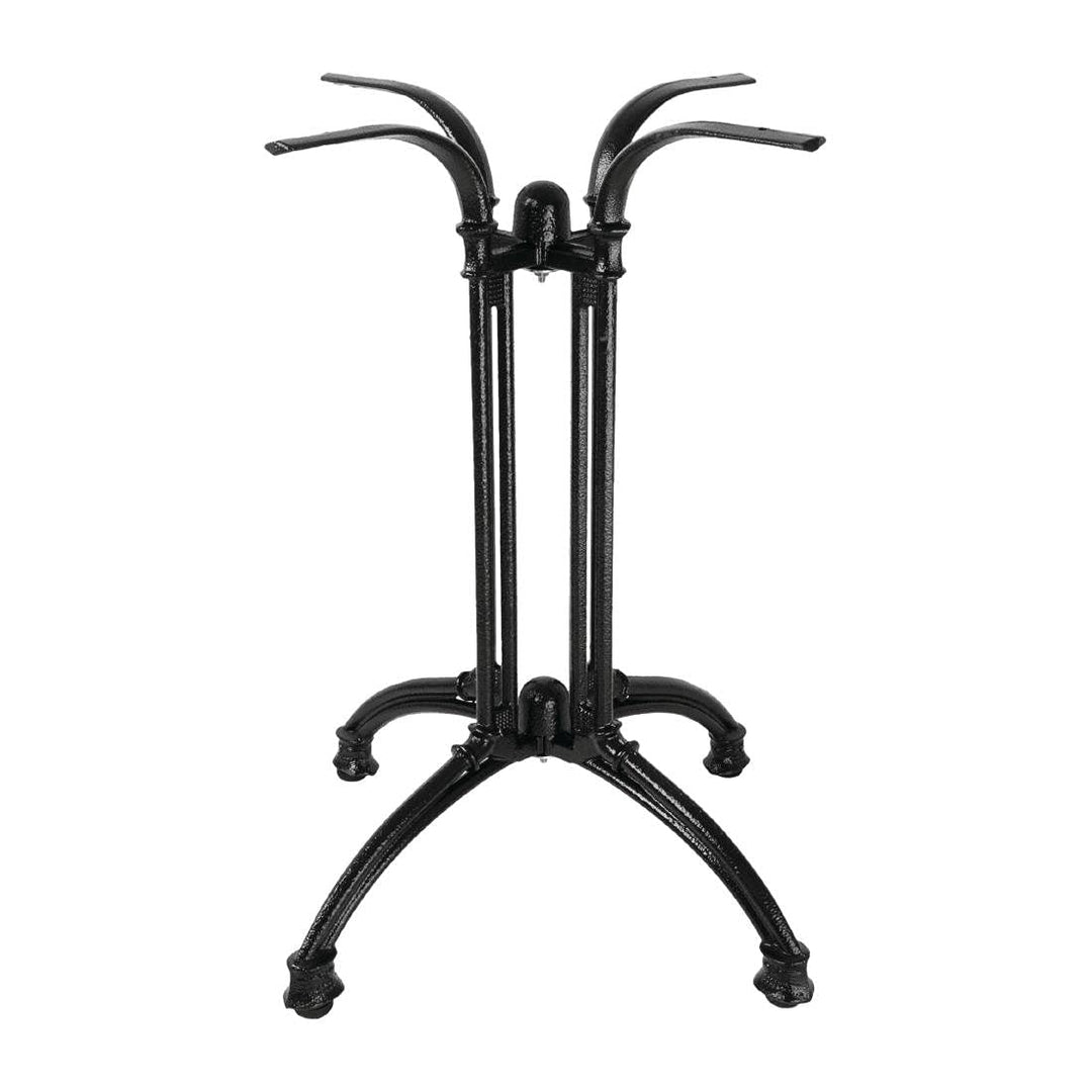 Bolero Dekorativer Tischfuss, Schwarz, Gusseisen, 720(H)x620(B)mm. Gewicht: 15 kg, für den Innen- un