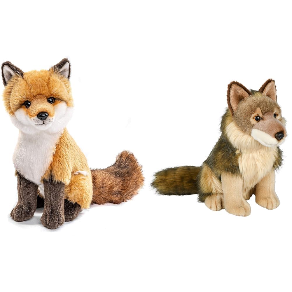 Uni-Toys - Rotfuchs klassisch - 27 cm (Höhe) - Plüsch-Fuchs, Waldtier - Plüschtier, Kuscheltier & -
