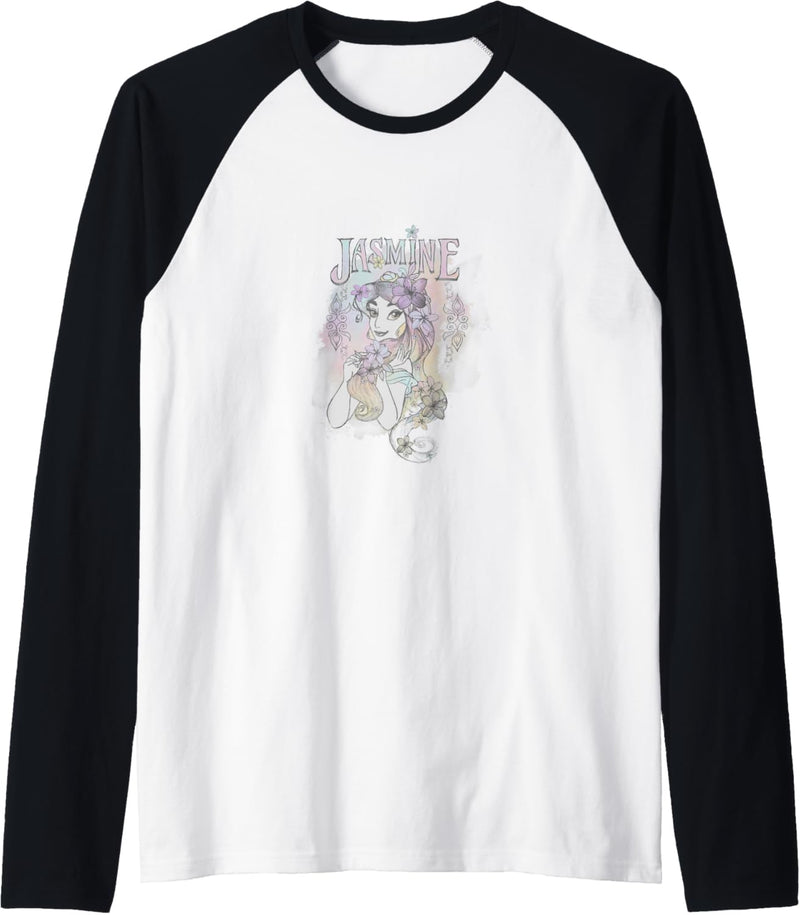 Disney Aladdin Watercolor Jasmine Raglan