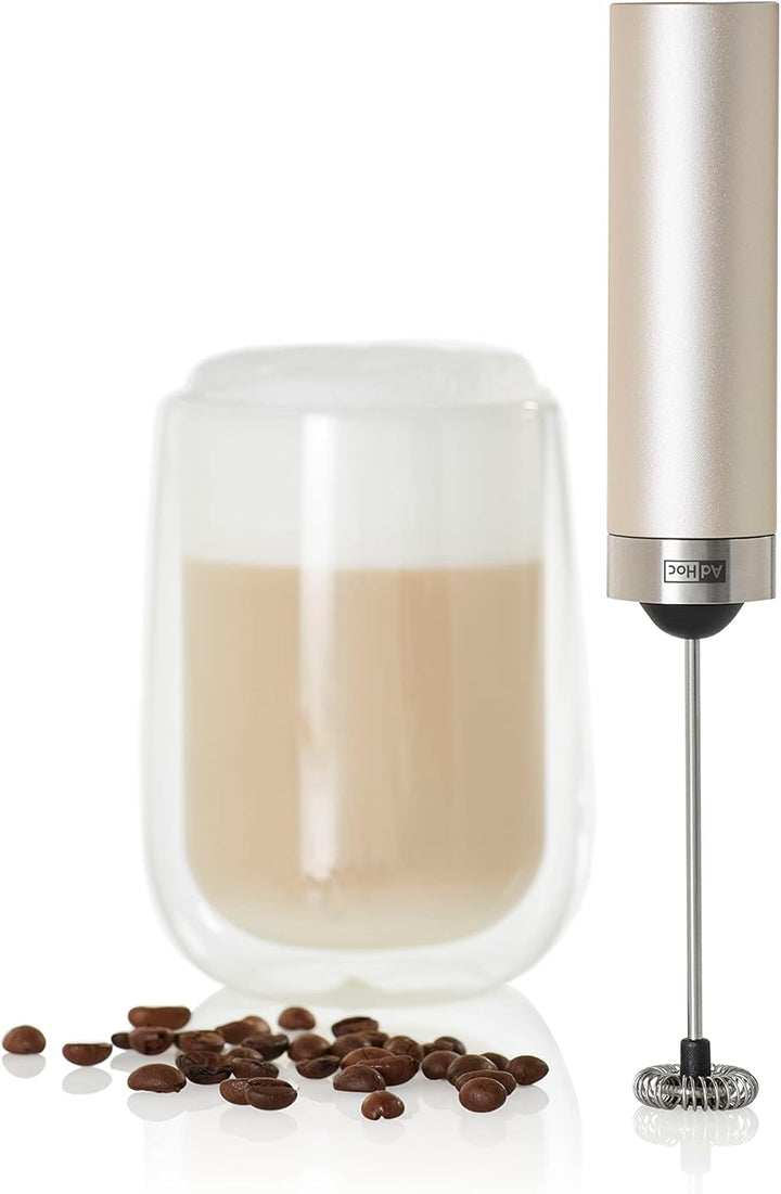 AdHoc Batteriebetriebener Milch- und Saucenschäumer Rapid.3 in verschiedenen Farben | Edelstahl/Kuns
