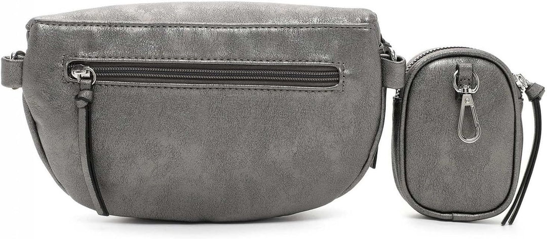 Tamaris Umhängetasche Mona 32750 Damen Handtaschen Uni Einheitsgrösse Darksilver, Einheitsgrösse Dar