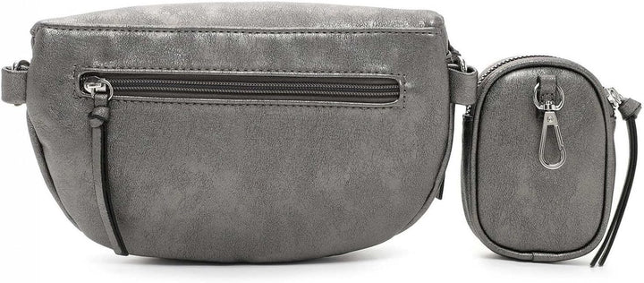 Tamaris Umhängetasche Mona 32750 Damen Handtaschen Uni Einheitsgrösse Darksilver, Einheitsgrösse Dar