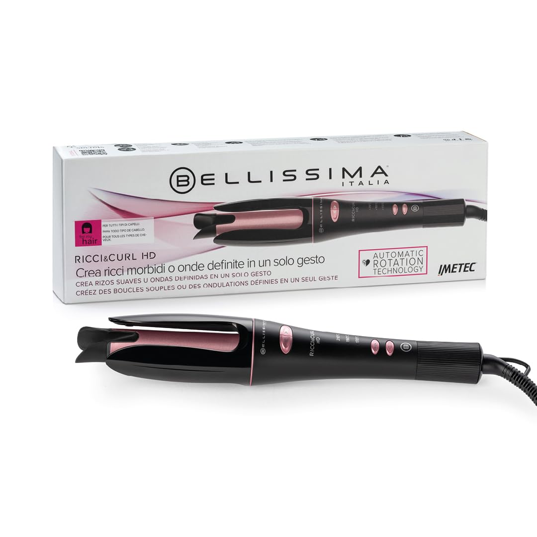 Bellissima Ricci&Curl HD – Lockenstab für Locken und Wellen im Handumdrehen, automatische Zwei-Wege-
