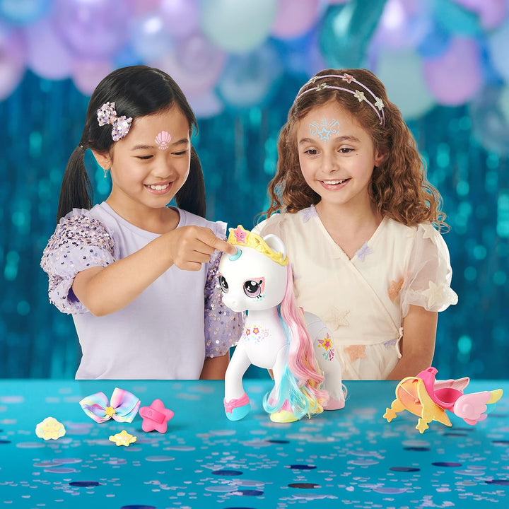 Kindi Kids Einhorn mit geheimem Sattelfach und Zauberschwamm für magische Gesichtsbemalung., 50247 S