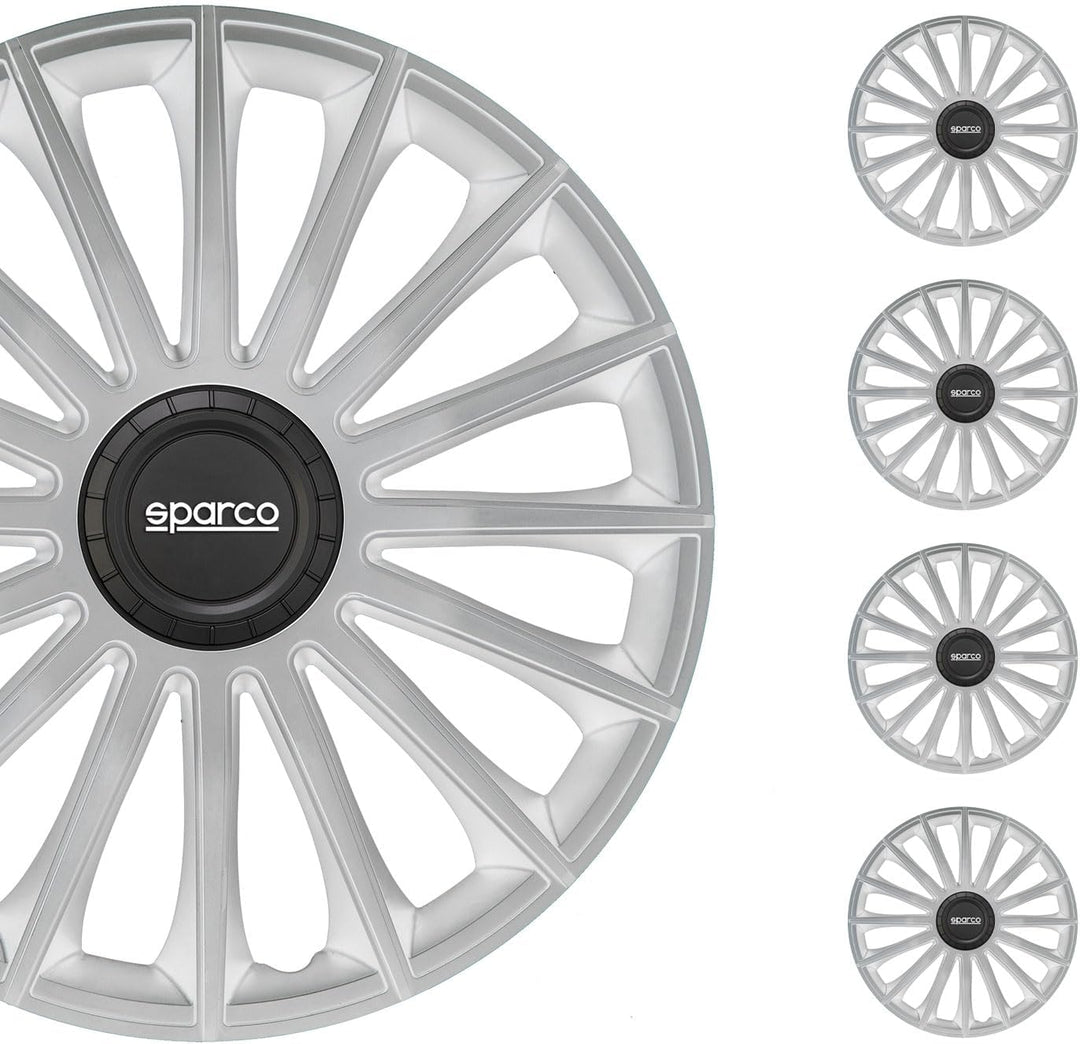 Satz Sparco Radzierblenden Treviso 16-Zoll Silber
