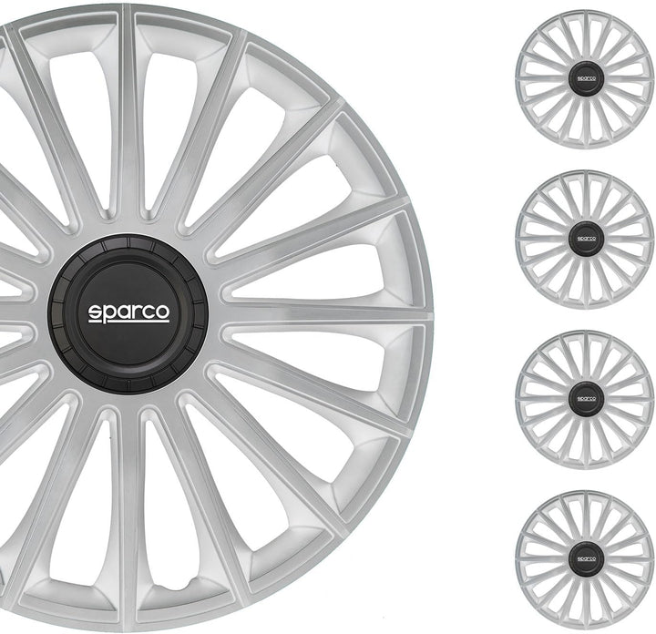 Satz Sparco Radzierblenden Treviso 16-Zoll Silber
